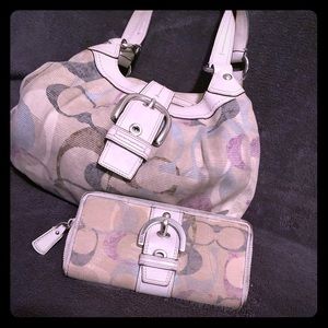 Coach purse and wallet set